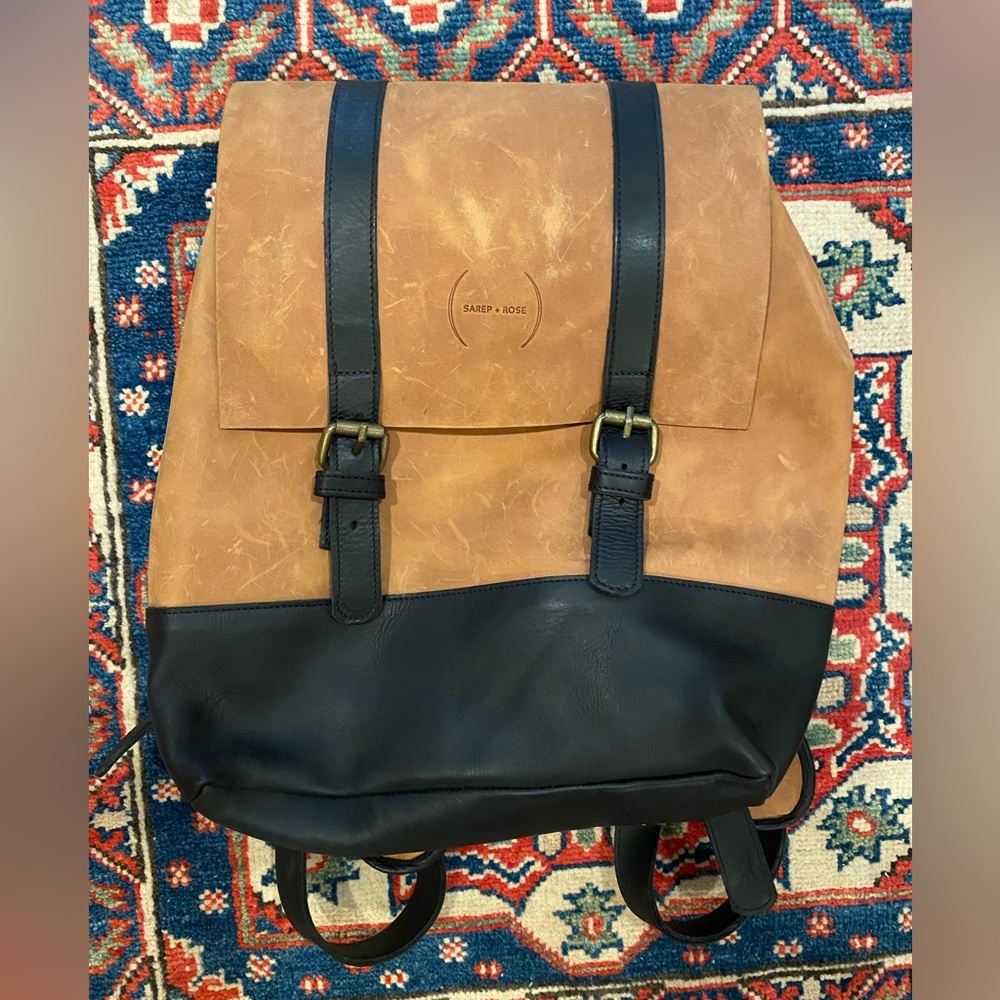 Leather Work/Commuter Backpack - Sarep + Rose